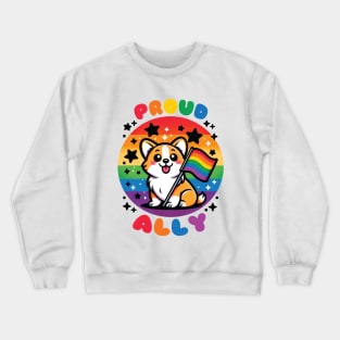 Proud Ally Corgi Crewneck Sweatshirt